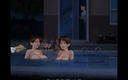 Cartoon Play: Sommarsaga del 92 - två heta milfs med stora bröst i poolen