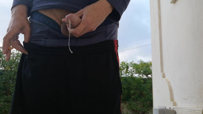 Rafael Torreano: Early Morning Jerkoff Outside in the Garden