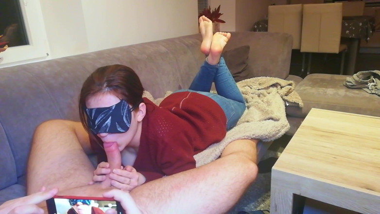 TeenFeetTease: BlowJob from my Stepsis
