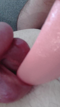 He Spermed Partially and Continued Masturbating