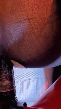 Femdom pegging with 8 inch strapon