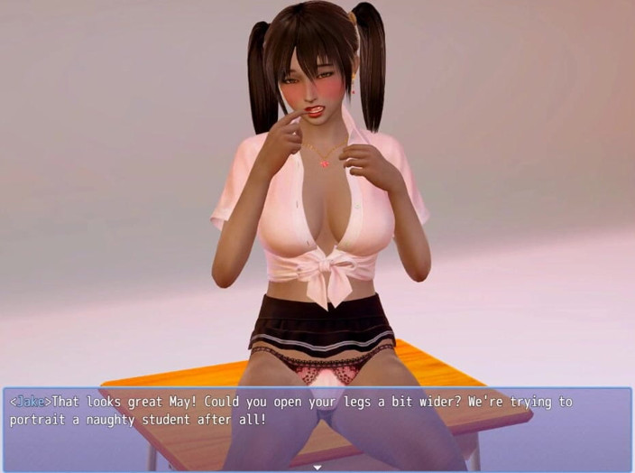 XXX Games Bunk: 成長の大きさ - ゲームプレイ - ロールプレイ - 学生としてのコスプレ - フォトシュート3
