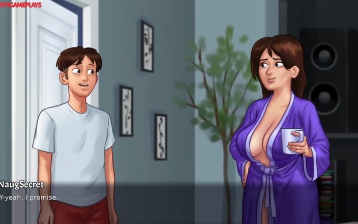 Naughty gameplays: MILF gospodyni przyłapała go na szarpaniu majtek, MILF przyłapała go...