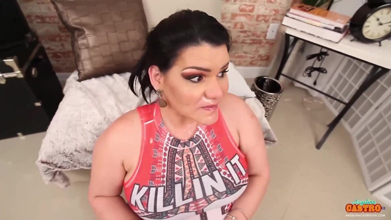 Angelina Castro: Latina Angelina Castro cum shot compilation!