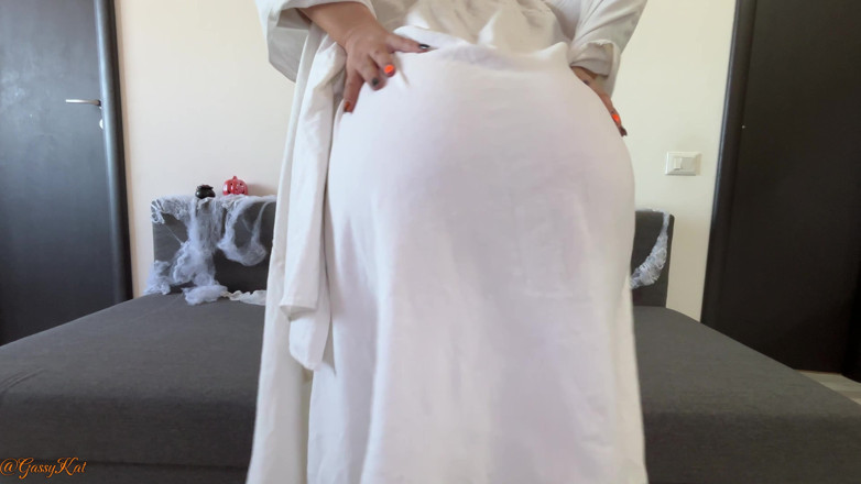 GassyKat: Ghost Farts: Haunted Gas Under the Sheet
