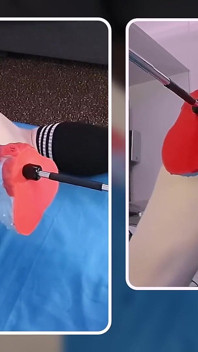 Mike essex versucht einen unmöglichen drachen-dildo