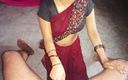 Sakshi Pussy: Sexy indická vesnická panna Babhi Fussy Šukání s Dever Clear Hindi...