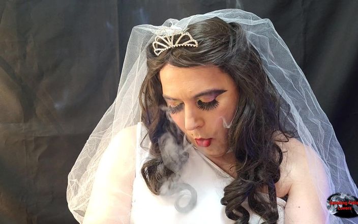 Smoking fetish lovers: Pengantin wanita merokok
