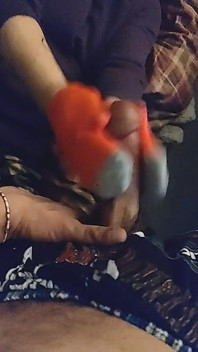 Extremt sexig ankel Sockjob &Sock handjob