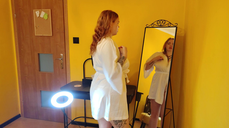 Bastet: A Smoking Busty Woman Blows Her Stepson.