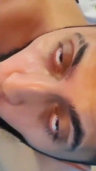 Sucking Fabian Madrid's tasty uncut cock until he cums and fills my mouth