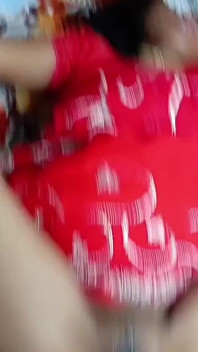 My Friend's Wife Came Over; She Was Wearing a Red Saree and a Red Panty-and-bra Set. I Lubed Her up and Pounded Her Hard
