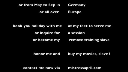 Mistress April: Dominatrix mistress April - shades of hurt
