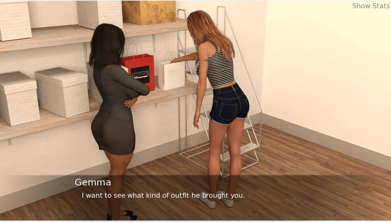 XXX Games Bunk: Project Hotwife - Gameplay - Roleplay - Office Wife Shows Her Assets