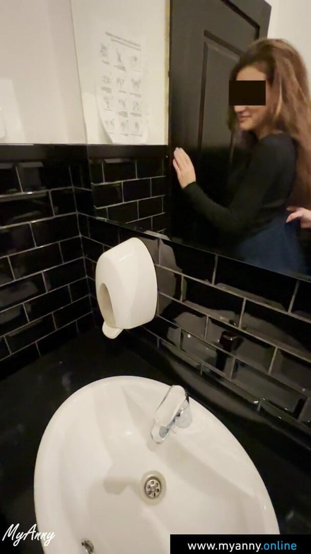 MyAnny: Risky sex in a coffee shop cum in mouth