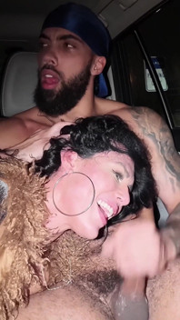 Horny Slut Bianca Bailee Rough Riding BBC in Park-n-ride