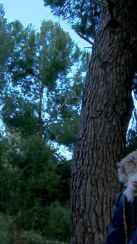 Si blonde Muda Perancis Cristal Bardzo dikongkek oleh seorang sami di dalam hutan