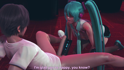 Waifu club 3D: Miku ia o muie de la un oaspete