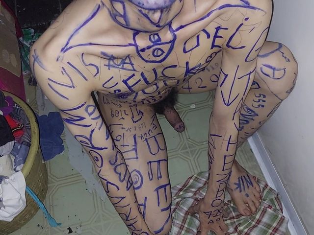 Handsome, Funny Man (Clown likes to play with colors)