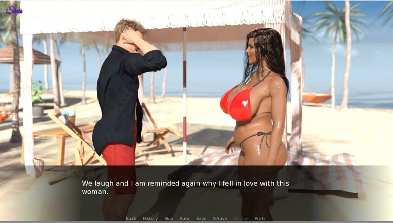 XXX Games Bunk: Islak bikinili evli kadın plajda