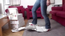 Des boîtes de piétinement dans le salon