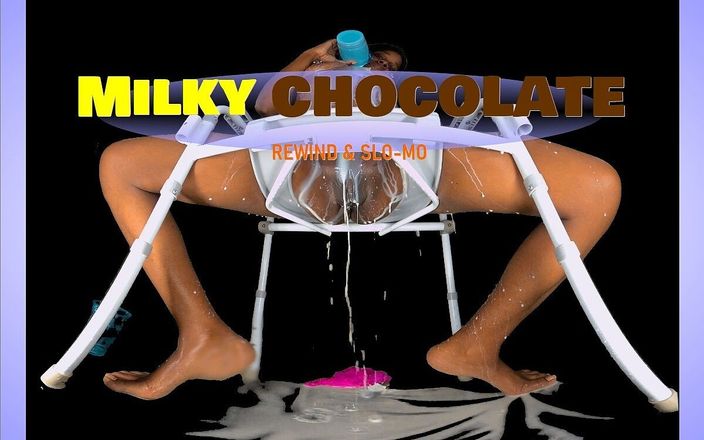 Ebony VR solos virtual reality adult films: Milky Chocolate - Ebony Drenched in White Toilet POV