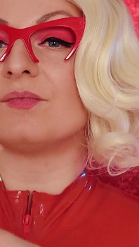 Asmr: 비닐 니트릴 장갑 (라텍스 고무 할로윈 의상을 입은 블로거 아리아 그랜저)