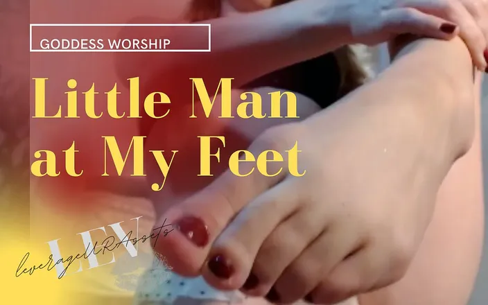 Leverageurassets: Ginger Giantess Foot Worship in Black Lingerie - 93