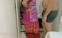 Hotty Jiya Sharma: 穿着粉色纱丽的Alalmari女仆做爱
