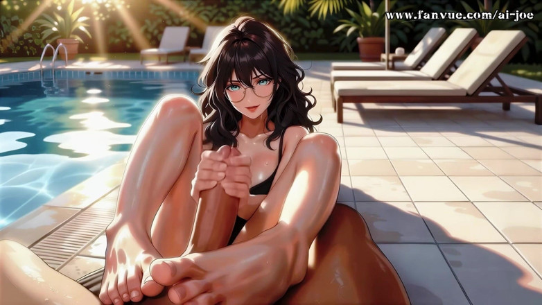 AI-JOE: Beautiful Woman with Glasses Helps Me. Episode-4. Ai-generated