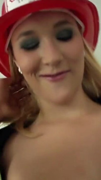 Slutty blonde loves to take it
