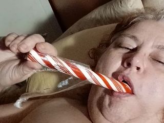 BBW nurse Vicki adventures with friends: Candy rohrstock delight