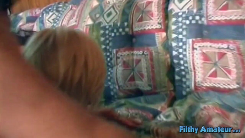 Filthy Amateur: Horny couple have fun with strapon and cocks
