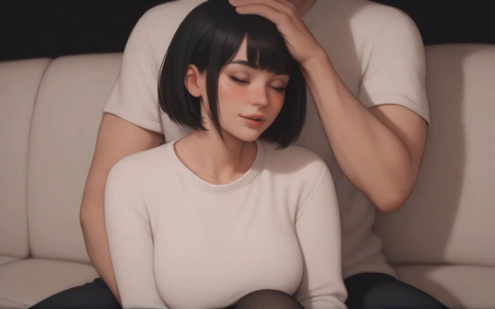 Studio-77: Geobsedeerde Lucy # 4, ze gebruikt haar voeten, geanimeerd schattig kamergenoot pornospel