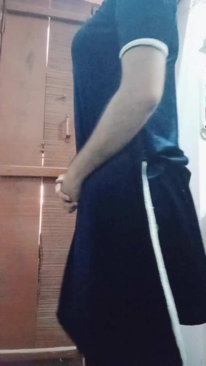 Gaurisissy: Indian Gay Crossdresser Gaurisissy Czuje Się Napalona W Blue Salwar...