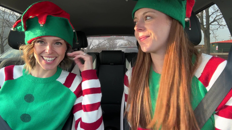 Serenity Cox: Horny Elves Cumming in Drive Thru With Lush Remote Controlled...