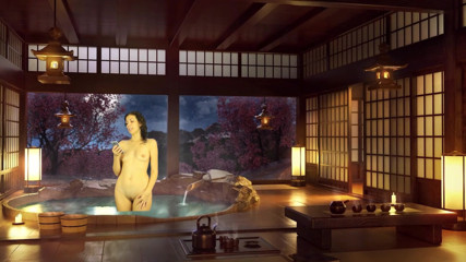 TheoryOfSex: Baño mear, castigo Lectura desnuda. Baño japonés. Julia V Tierra