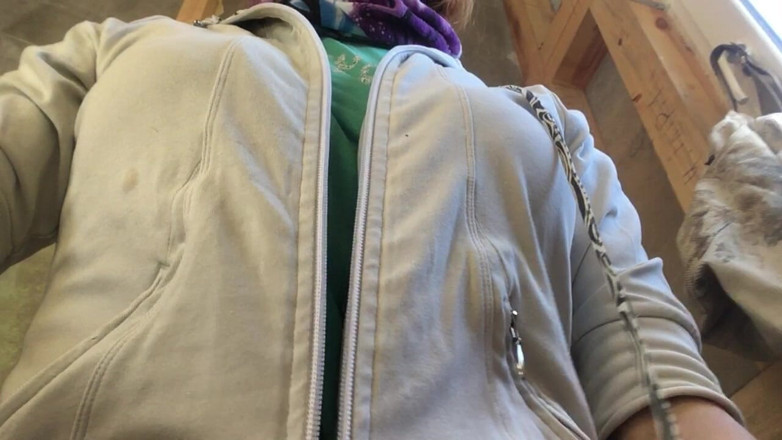 Risky Hairy Couple: Risky Masturbation at a Construction Sit