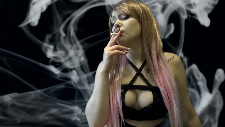 Goddess Misha Goldy: Long Time Smoker Cough and Cum Countdown