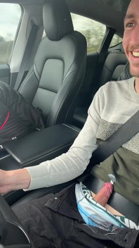 I Suck While Driving My Boyfriend While Passing Trucks Ahah
