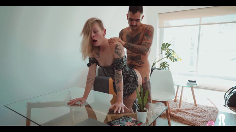 Sammm Next Door: I Suck His Cock Under the Table
