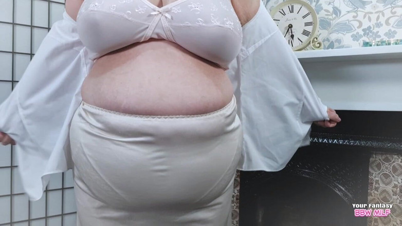 BBW_Wife: Moster Janes Behå och trosor