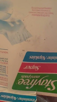 Kotex Thin and Stayfree Box Fucking Big Cum
