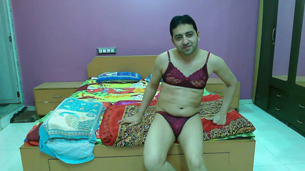 Cute & Nude Crossdresser: Sissy crossdresser femboy Sweet Lollipop with a silky-smooth body in...