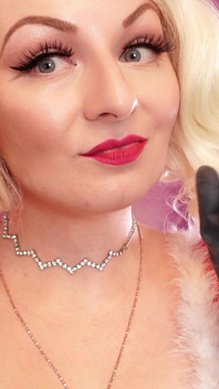 ASMR video: rubber gloves. Hear amazing sounds and relax! Christmas mood! Arya Grander -SFW free vid