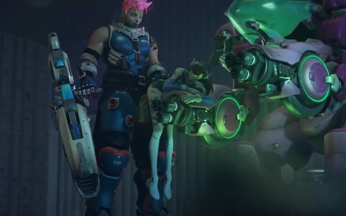 Velvixian3Futanari: Zarya vs Dva (futa transsexuală)