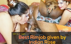 Horny Rose: Nejlepší rimjob dal manžel na živé kameře tajně.