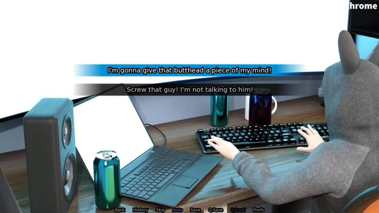 Visual Novels: SexBot 41 - nerd dengan cermin mata dengan MILF