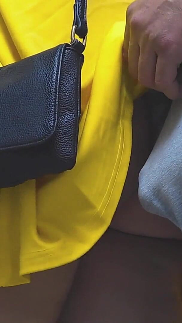 Risky Handjob Inside Public Transport! Dirty Stranger Ejaculate Using Girl's Hand (Couple For Fun)