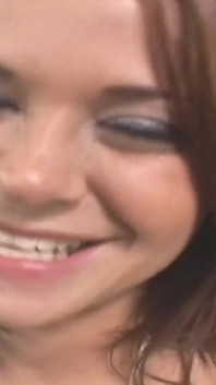 Sexy brunette gets taken home by two willing black cocks